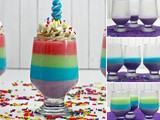 Delicious Unicorn Jello Dessert Cups