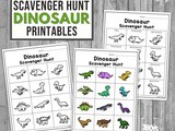 Dinosaur Scavenger Hunt Printable
