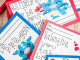 Dragon Valentine Cards Print and Cut Project