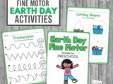 Earth Day Fine Motor Activities Worksheets