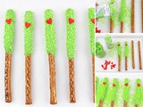 Easy Grinch Pretzel Sticks Recipe