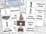 Educational and Fun usa Landmarks Flashcards
