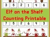 Elf Counting Christmas Printable Worksheets