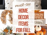 Fabulous Fall Home Decor Items