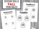 Fall Cutting Practice for Preschoolers