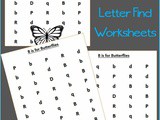 Find the Letter: b is for Butterflies