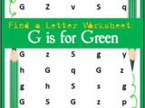 Find the Letter: g is for Green