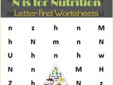 Find the Letter: n is for Nutrition
