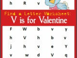 Find the Letter Printables: v is for Valentine