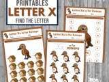 Find the Letter x is for Xenops Worksheet