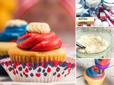 Fourth of July Patriotic Cupcakes