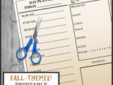 Free Daily Planner for Fall