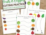 Fruits and Veggies Cutting Practice