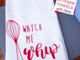 Funny Homemade Kitchen Towels Cricut Project