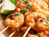 Grilled Garlic Shrimp Skewers