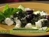 Grilled Zucchini with Mint Pesto & Feta Recipe