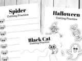 Halloween Cutting Practice Worksheets