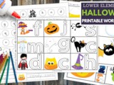 Halloween Math and Literacy Worksheets for k-2