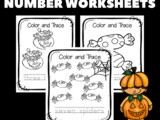 Halloween Number Worksheets for Preschoolers