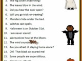 Halloween Printables: Finding Verbs