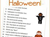 Halloween Printables: Finding Verbs