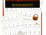 Halloween Printables: Multiplication Worksheets