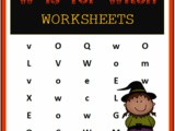 Halloween Printables:  w is for Witch