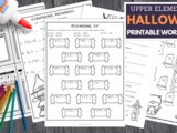 Halloween Worksheets for Upper Elementary