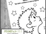 Hebrews 11:1 Bible Verse Coloring Page