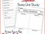 Idaho State Fact File Worksheets