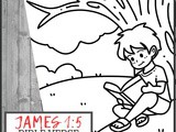 James 1:5 Bible Verse Coloring Page