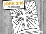John 3:16 Coloring Page