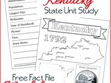 Kentucky State Fact File Worksheets