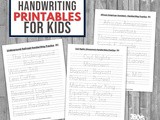 Kindergarten Handwriting Worksheets for Black History Month