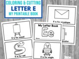 Letter e Printable Book