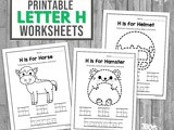 Letter h Worksheets