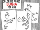 Lugia Pokemon Coloring Pages