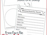 Massachusetts State Fact File Worksheets