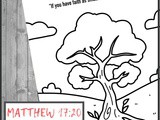 Matthew 17:20 Bible Verse Coloring Page