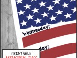 Memorial Day Menu Planner Printable