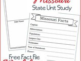 Missouri State Fact File Worksheets