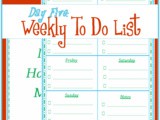 Mom’s Manual Day #5: Weekly Master To Do List
