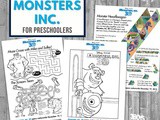 Monsters, Inc Printable Activity Sheets