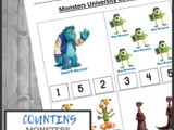 Monsters University Counting Sheet