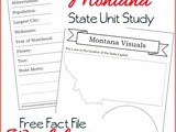 Montana State Fact File Worksheets