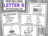 My Letter r Book Printables