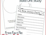 New Jersey State Fact File Worksheets
