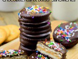 No Bake Chocolate Peanut Butter Sandwich Cookies