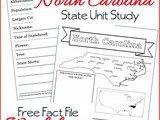 North Carolina State Fact File Worksheets