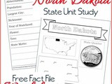 North Dakota State Fact File Worksheets